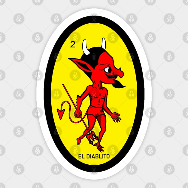 El Diablito Sticker by Poof Illustrations